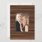 ヴィンテージ オータム - フォール フラワーの結婚式の写真 セーブザデート (裏面)