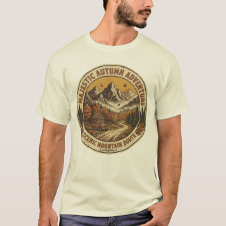 ヴィンテージ オータム マウンテン クラブ レトロ アウトドア ファッション Tシャツ
