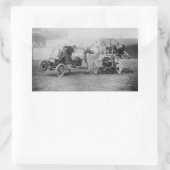 ヴィンテージ「オートポロ」スポーツカーモータースポーツ 長方形シール (バッグ)