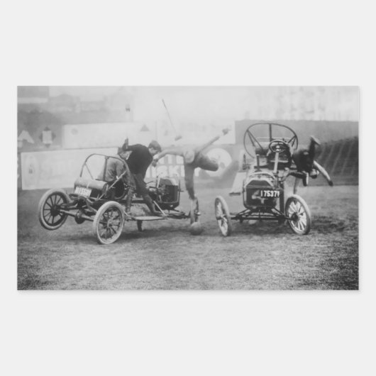 ヴィンテージ「オートポロ」スポーツカーモータースポーツ 長方形シール (正面)