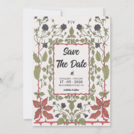 ヴィンテージ オートム ブラックベリーズ Save the Date セーブザデート