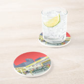 ヴィンテージ オートメカニック コンプリート カー サービス ガレージ コースター (側面)