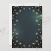 ヴィンテージ オーナメント スノーフレーク クリスマス 招待状 (裏面)