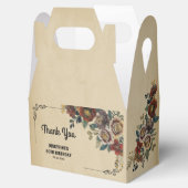 ヴィンテージ オーナメント フラワー バースデー サンクス フェイバーボックス (オープン)