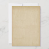 ヴィンテージ オーナメント フラワー バースデー 招待状 (裏面)