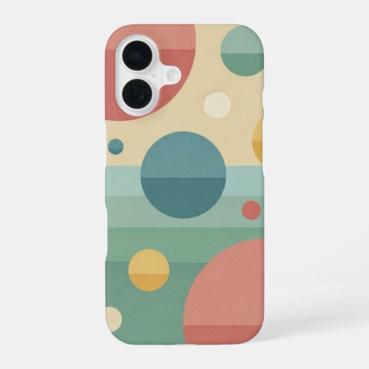 ヴィンテージ・オーブ・クラスター iPhone 16ケース (裏面)