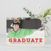 ヴィンテージ オールアメリカン フォト 卒業パーティー 招待状 (スタンド正面)