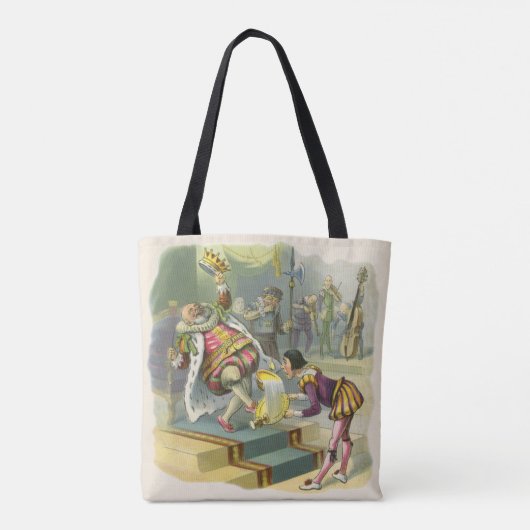 ヴィンテージ オールド キング コール ナーサリー ライム 詩 歌 トートバッグ (裏面)