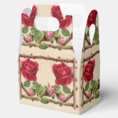 ヴィンテージ オールド ローズ ルースチック ヴィクトリアン アンティーク フェイバーボックス (オープン)