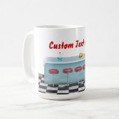 ヴィンテージ オール アメリカン ダイナー コーヒーマグカップ (正面左)