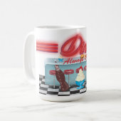 ヴィンテージ オール アメリカン ダイナー コーヒーマグカップ (正面左)