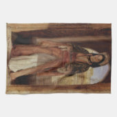 「ヴィンテージ-カイロエジプトオスマン帝国コーヒーベアラー」 キッチンタオル (横)