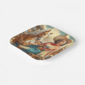 ヴィンテージ・カウガール ペーパープレート (傾斜あり)