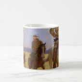 ヴィンテージ・カウボーイズ、NC ワイスによるパークマン・オートフィット コーヒーマグカップ (中央)