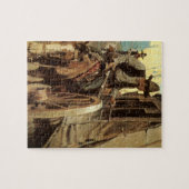 ヴィンテージ・カウボーイズ、NC ワイスによる『The Admirable Outlaw』 ジグソーパズル (横)