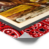 ヴィンテージ・カウボーイ・アンダーザウェスタン・スターズ ポスター (角)