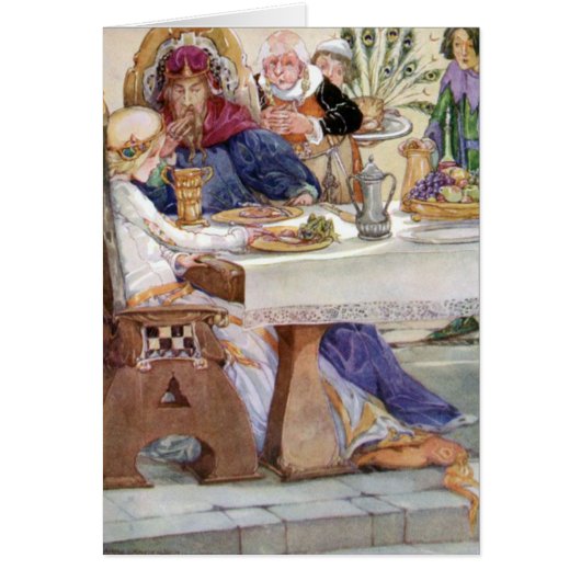 ヴィンテージ-カエルの王子が付いている夕食、 (正面)