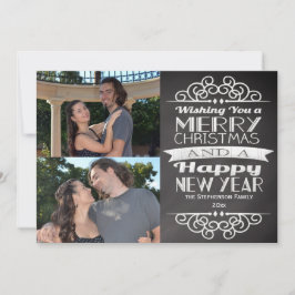 ヴィンテージ カスタム クリスマス フォト チャークボード