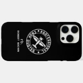 ヴィンテージ カスタム コープダスター 白文字 Case-Mate iPhoneケース (裏面 (横))