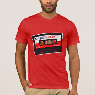 ヴィンテージ カセットテープ スクリューボール グラフィックス レッド Tシャツ