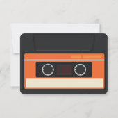 ヴィンテージ カセットテープ 結婚式 セーブザデート (裏面)