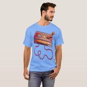 ヴィンテージ カセットテープ 鉛筆 70年代 80年代 レトロ フレンズ Tシャツ (正面フル)