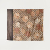 ヴィンテージ カッパー スパイス ローズ | ラスティック フォト バックドロップ タペストリー (正面(横))