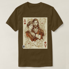 ヴィンテージ カップル カード デッキ Tシャツ