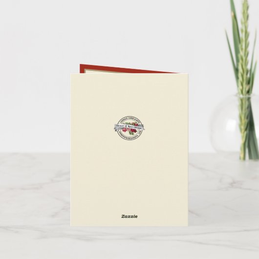 ヴィンテージ・カトリック・イエス・クリスマスの写真 シーズンカード (裏面)