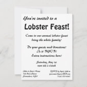 ヴィンテージ カニ祭り チャンピエグナントパーティ 招待状 (裏面)