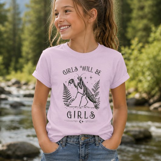ヴィンテージ・カマキリ Funny Girls Will Be Girls Tシャツ