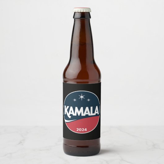 ヴィンテージ カマラ・ハリス 2024 大統領選挙 ビールラベル (正面)