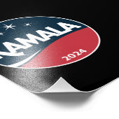 ヴィンテージ カマラ・ハリス 2024 大統領選挙 フォトプリント            (角)