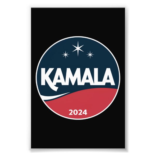 ヴィンテージ カマラ・ハリス 2024 大統領選挙 フォトプリント            (正面)