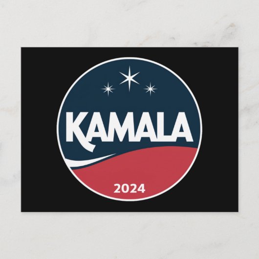 ヴィンテージ カマラ・ハリス 2024 大統領選挙 ポストカード (正面)