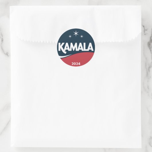 ヴィンテージ カマラ・ハリス 2024 大統領選挙 ラウンドシール (バッグ)