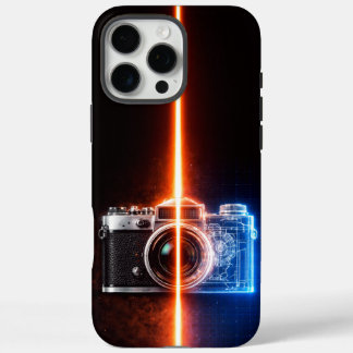 ヴィンテージ カメラの青写真 iPhone 16 PRO MAXケース