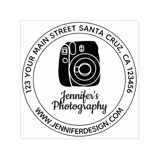 ヴィンテージ カメラ セルフインキングスタンプ (デザイン)