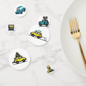 ヴィンテージ カラー おもちゃの車 テーブル コンフェッティ (グループ)