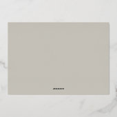 ヴィンテージ カリグラフィー ラブ・ジョイ・ピース 1枚の写真 箔シーズンカード (裏面)