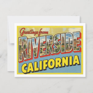 ヴィンテージ「カリフォルニア州リバーサイドからの挨拶」 ポストカード