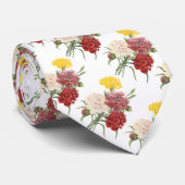 ヴィンテージ カルナション Dianthus ガーデン フラワー ルドゥート ネクタイ (ロール)