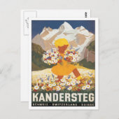 ヴィンテージ カンダーステーグ スイス ポストカード (正面/裏面)
