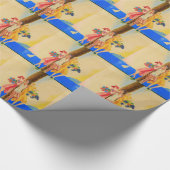 ヴィンテージ カンヌ フランス 旅行 ラッピングペーパー (角)