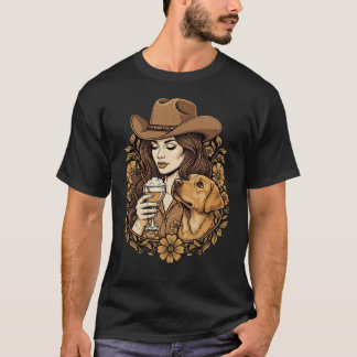 ヴィンテージ・カートゥーンの女性と犬の愛情と忠誠心あふれるベストフレンド Tシャツ