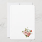 ヴィンテージ カート フラワーベビーシャワー 招待状 (裏面)