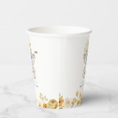 ヴィンテージ カート ブルー フラワーベビーシャワーカップ 紙コップ (右)