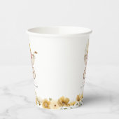 ヴィンテージ カート リエ  イエロー フラワーベイビーシャワーマグカップ 紙コップ (左)