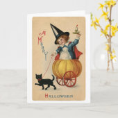 ヴィンテージ カード (黄色い花)