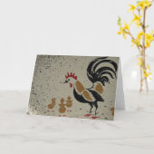 ヴィンテージ カード (黄色い花)